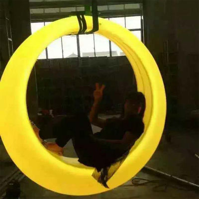 Outdoor Entertainment colorful hanging swing chair lighting Remote Control LED Illuminated Swing