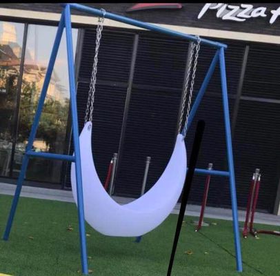 Recreation Facilities Plastic Swings Led Moon Chair 16 Colors Changing