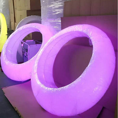 Event Decor Glowing Plastic Led Patio Swing Light Outdoor Furniture