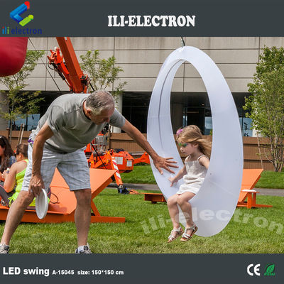 outdoor plastic led swing
