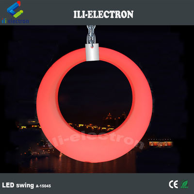 outdoor plastic led swing