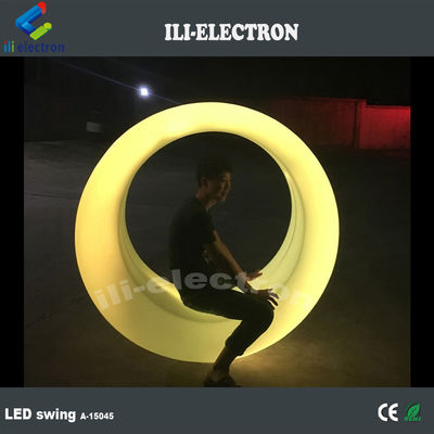 outdoor plastic led swing