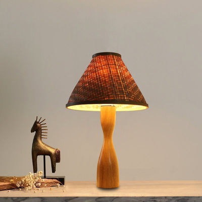 Customized  Bamboo Bedside Table Lamp 2700K Soft Warm White For Home Decor