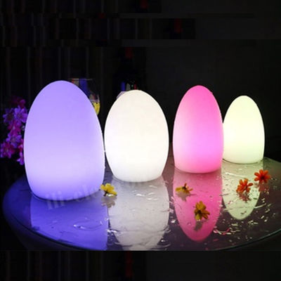 IP65 Waterproof Egg Shaped LED Lights Rechargeable For Christmas Decoration