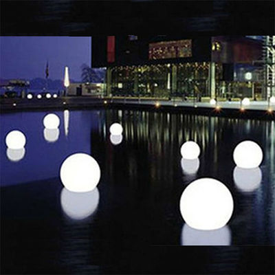 PE Plastic Glow Ball Light Remote Control Portable For Swimming Pool