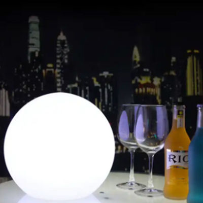 PE Plastic Floating Pool Ball Lights , Remote Control LED Ball Lamp For Decoration