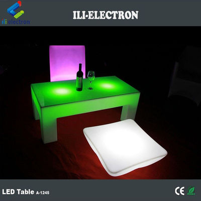 4 Legs LED Light Cocktail Table , 16 Colors Changing LED Glow Table Remote Control