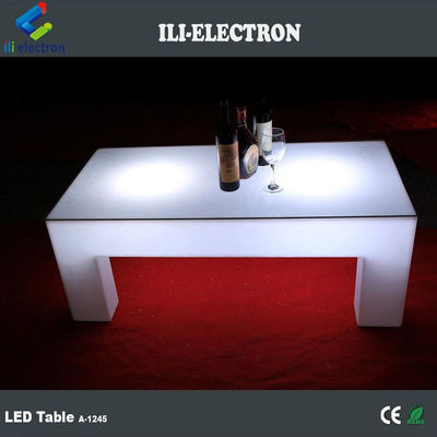 4 Legs LED Light Cocktail Table , 16 Colors Changing LED Glow Table Remote Control