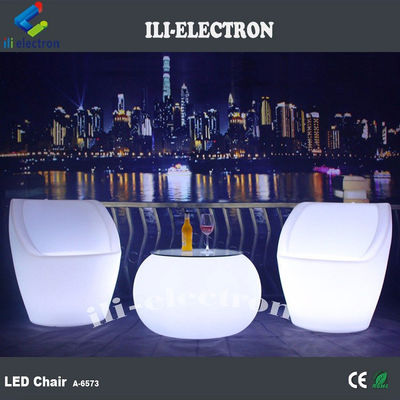 Modern Commercial LED Illuminated Cocktail Table With Rechargeable Lithium Battery
