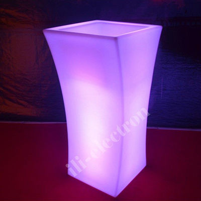 Illuminated Light Up Flower Pot Rechargeable for Home Garden Hotel
