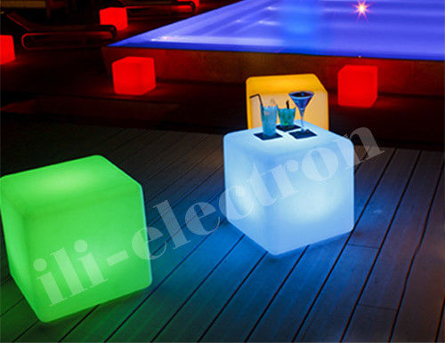 350LM Rechargeable Outdoor LED Cube Light LED Cube Stool For Events