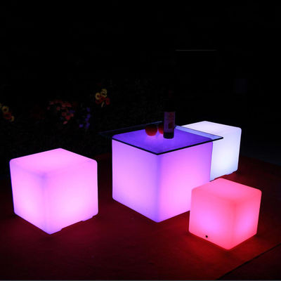 40Cm Remote Control Patio LED Cube Lamp Lantern LED Light Source For Patio Entertaining