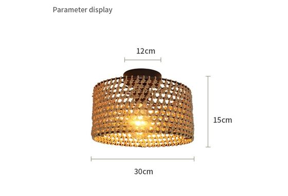 Industrial Style Retro Hallway Balcony Creative Personality Pendant Lamp Woven Ceiling Light
