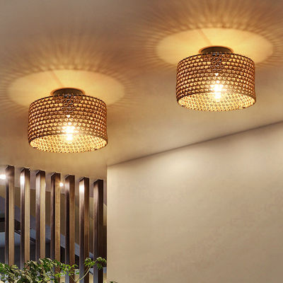 Industrial Style Retro Hallway Balcony Creative Personality Pendant Lamp Woven Ceiling Light
