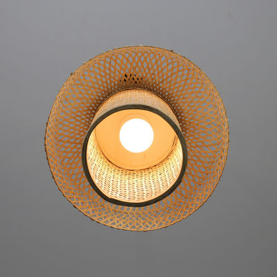 Hanging Chinese Bamboo Lanterns Lamps Bamboo Woven Chandelier