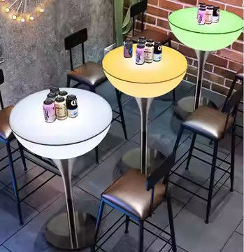 Led Cocktail Table Lights Led Illuminated Cocktail Table