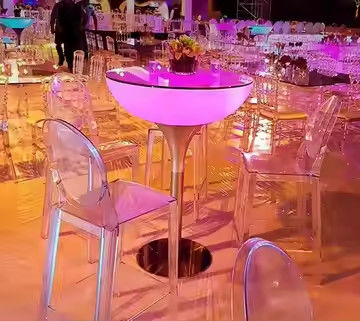 Led Cocktail Table Lights Led Illuminated Cocktail Table