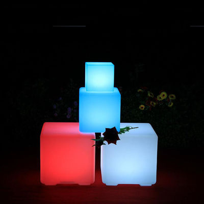 Pvc Led Cube Remote control plastic led lighting cube