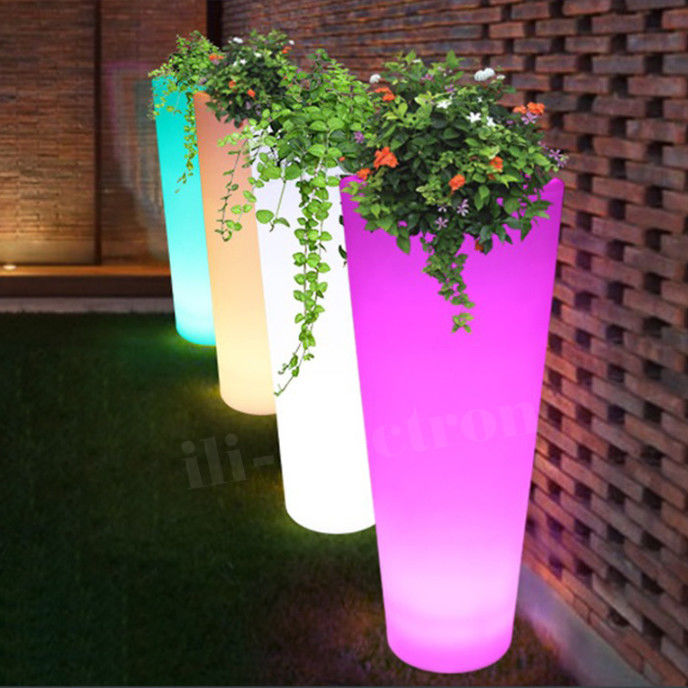 Outdoor Waterproof Led Flower Planters Touch Control Type