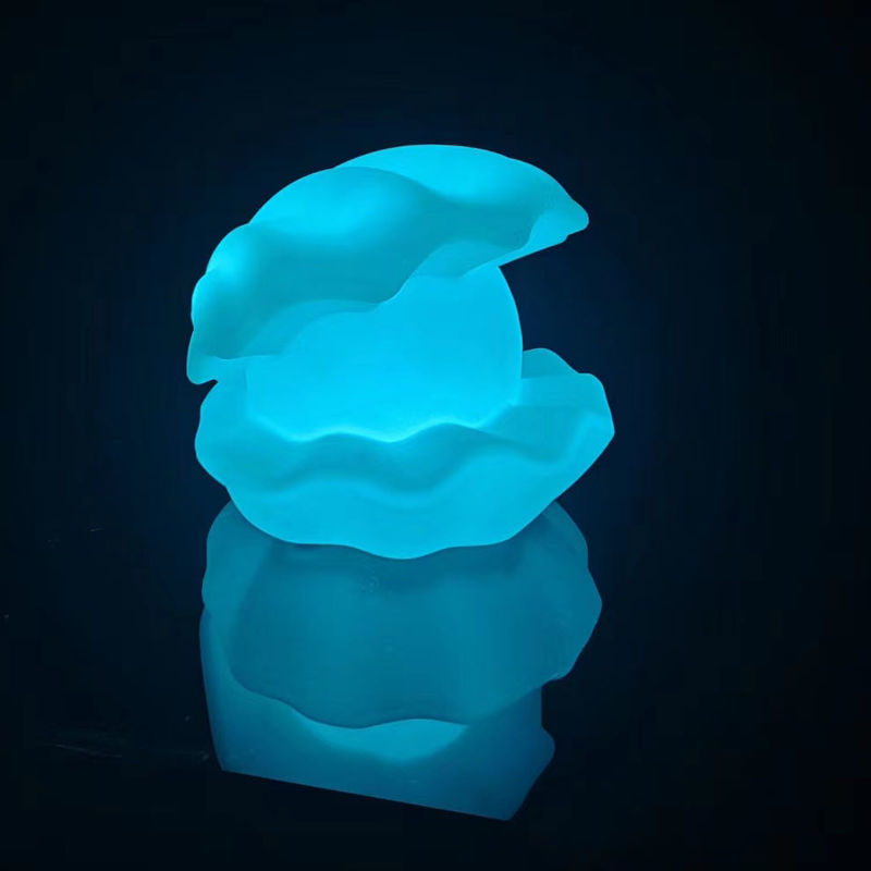 Colorful Pool Glow Lights , RGB LED Children Night Light Seashell Shape