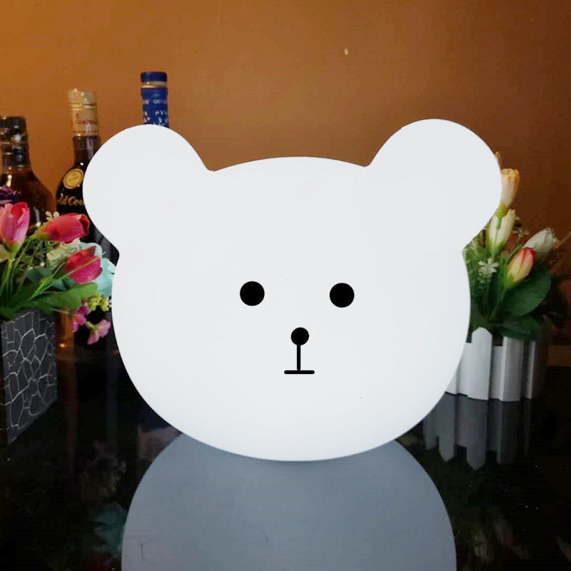 Factory Hot Sale bear Shape Colorful led Nightlights