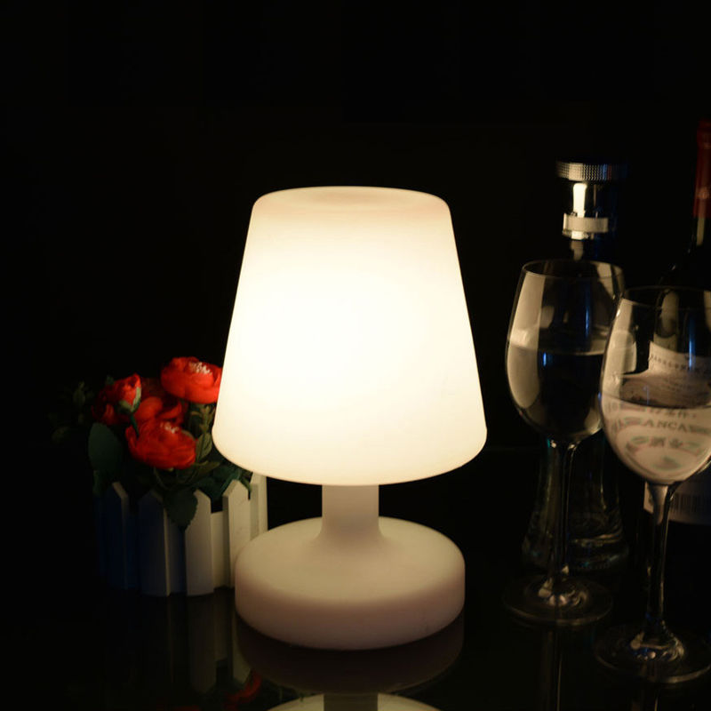 Rechargeable cordless color changeable fat boy led table lamp