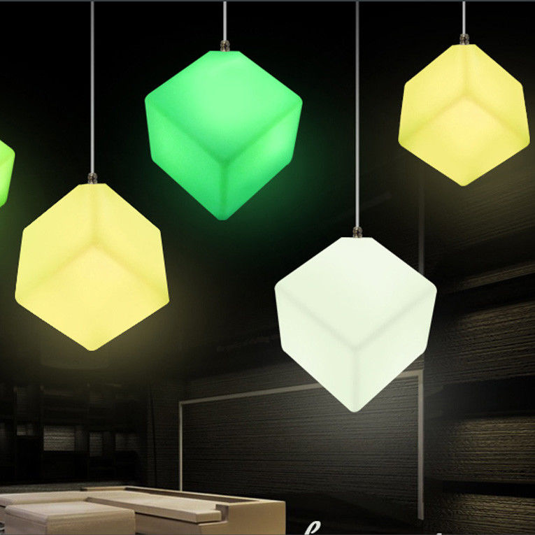 Remote Control Outdoor LED Cube Light  Pendant Light For Events &amp; Parties Decoration