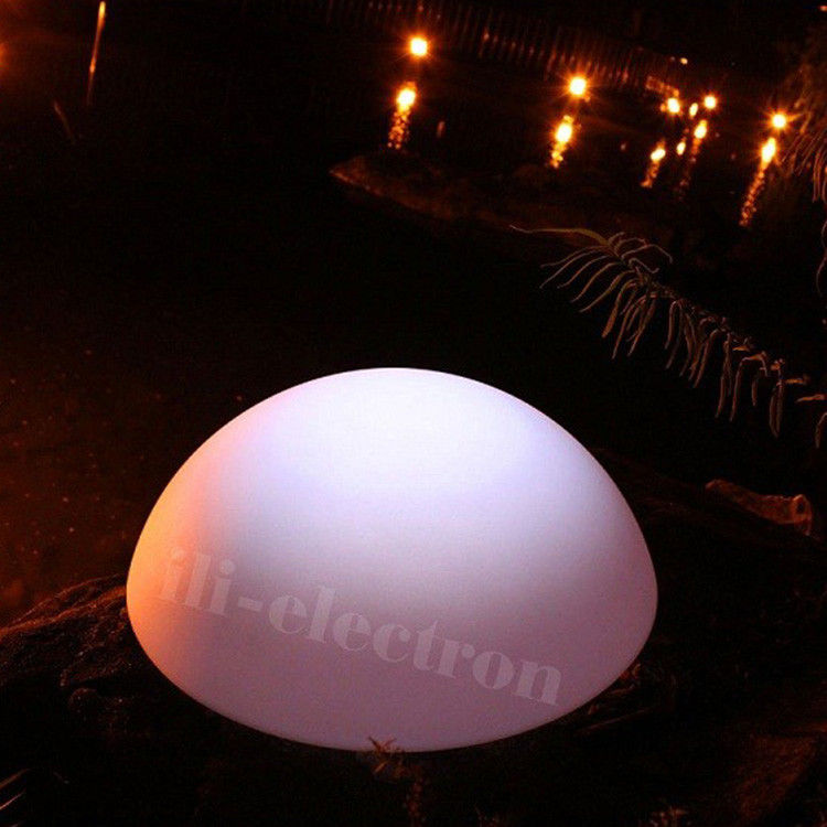 semi-circle waterproof colorful plastic led decorative light