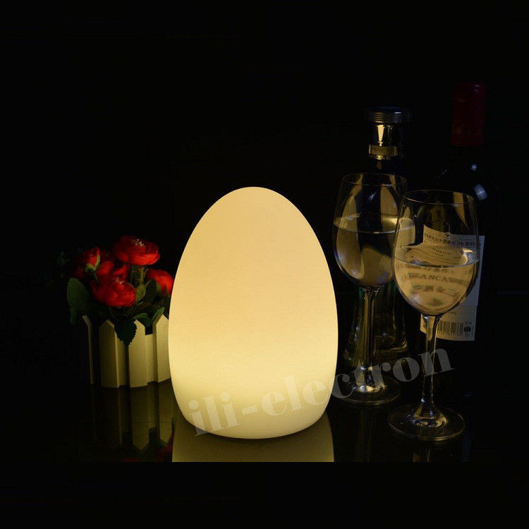 LED Lighting Egg Shape Table Lamp with 16 Colors Changing
