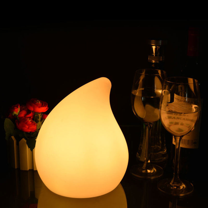 colorful peach shape plastic Mini light up table lamp
