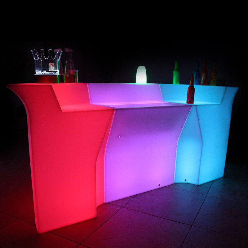 LED plastic bar counter/Color changing LED big bar counter for sale