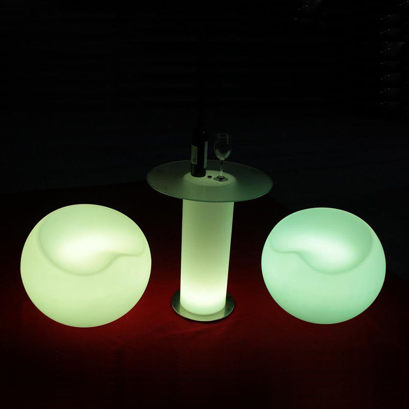 Muti Color RGB LED Light Cocktail Table , Waterproof Light Up Bar Furniture