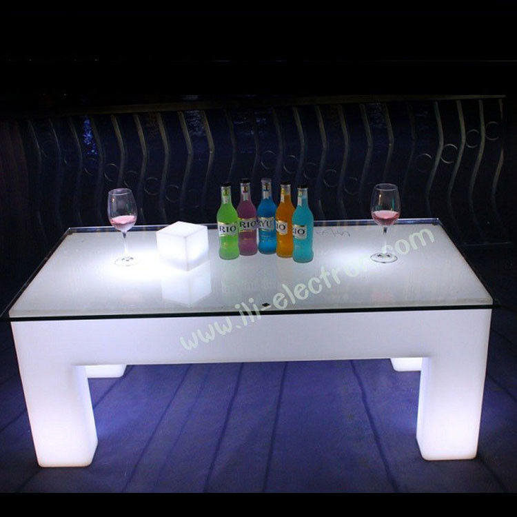 RGB remote control square led glowing table for nightclub /party patio/ KTV/ lobby
