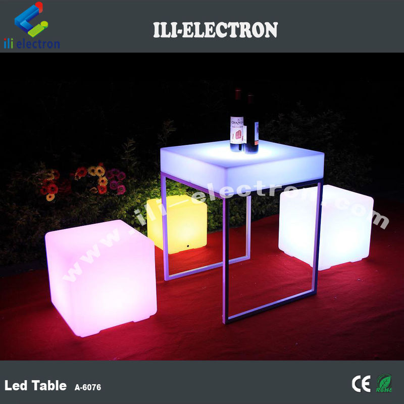 RGB colorful mordern design illuminated led table for night club