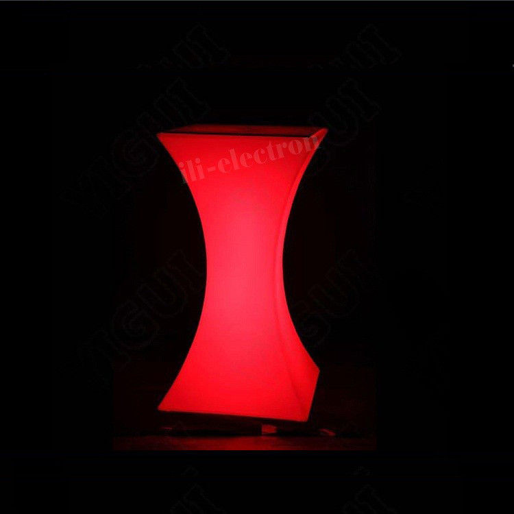 Rotational Moulding Plastic Modern Color Change Bar Furniture LED Table
