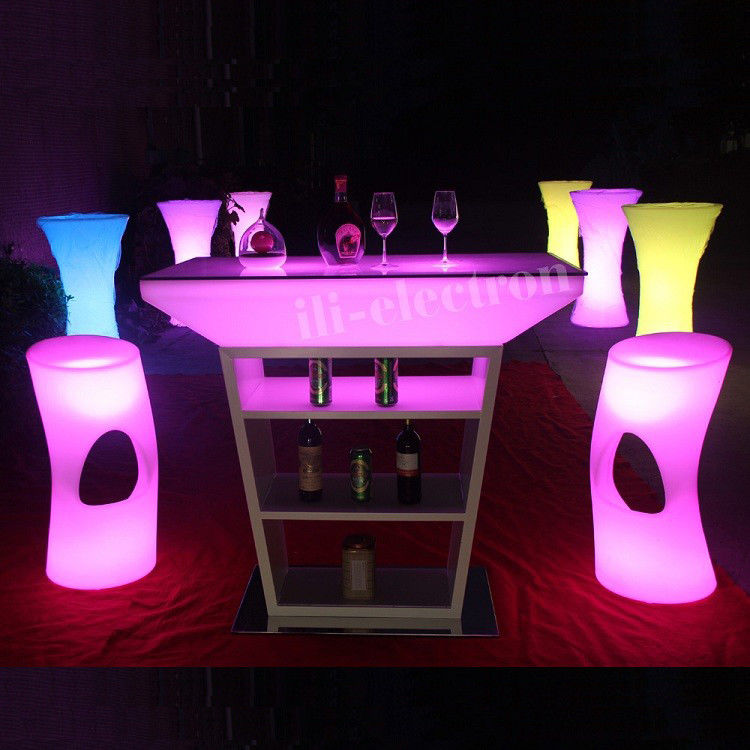 Color Changing RGB Illuminated Glow Table 80000hs Battery Life