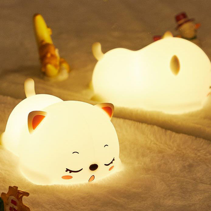 High Quality Cute Silicone Table Lamp Custom Tap Control Silicone Night Light For Kids